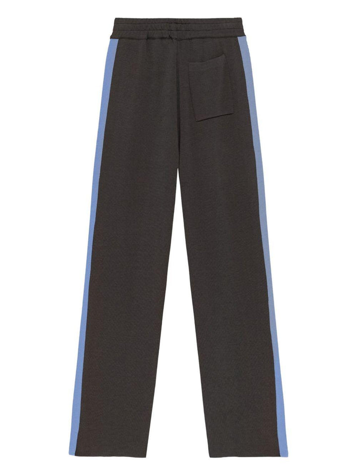 Pantaloni sportivi grigio con bande 