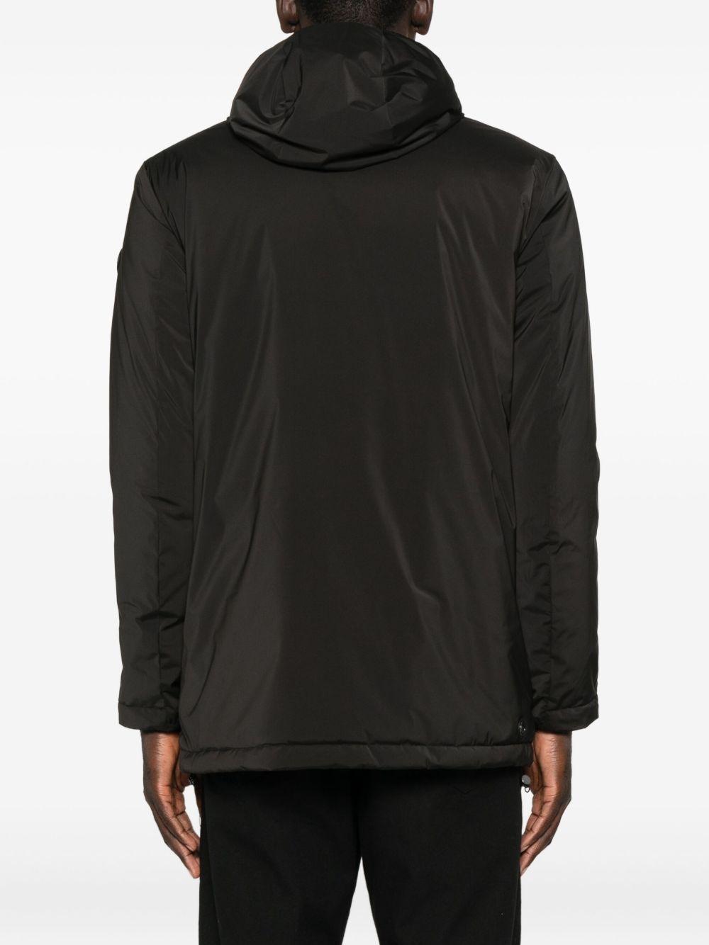 Cappotto nero con zip