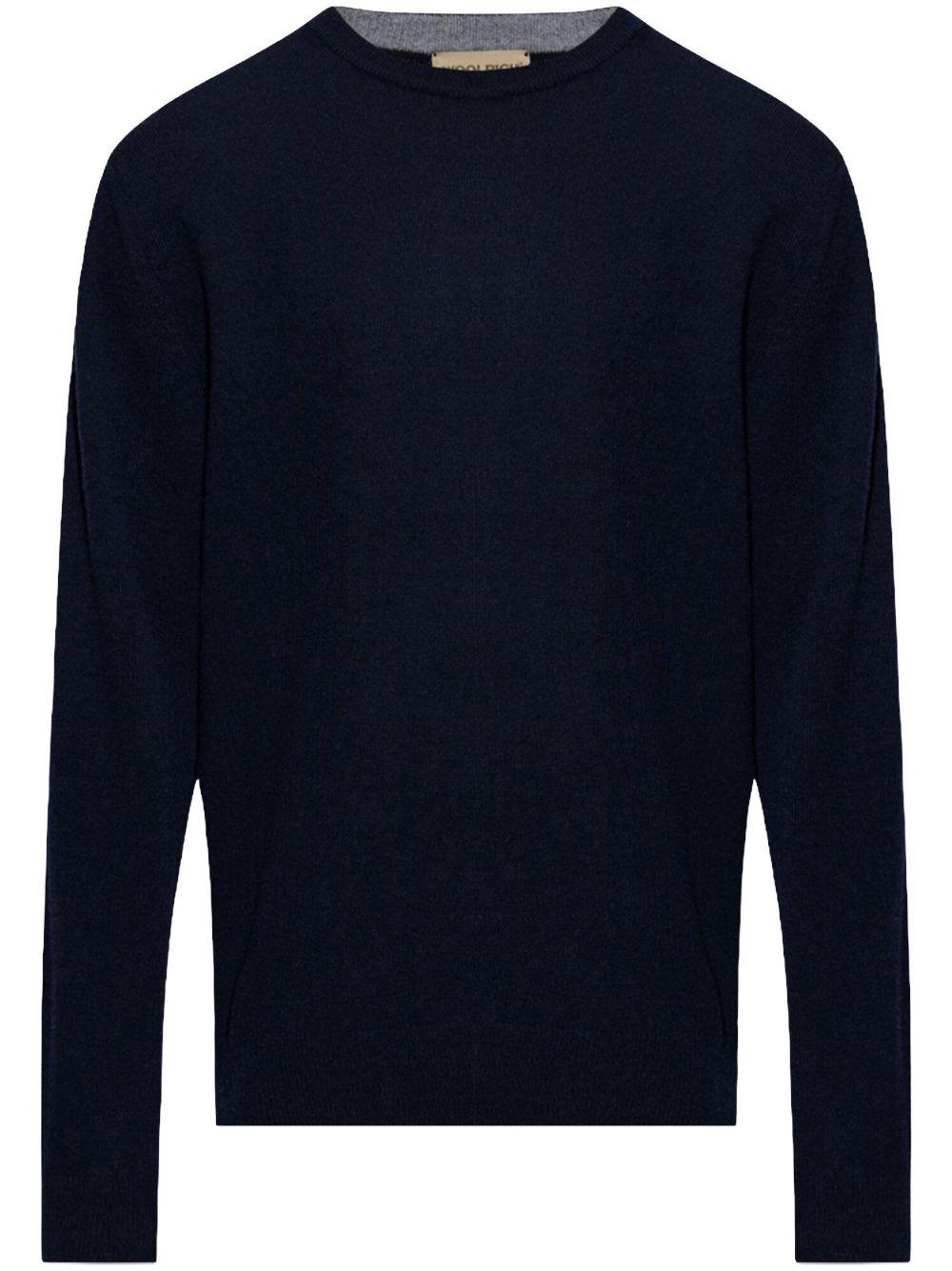 Maglione girocollo blu scuro 