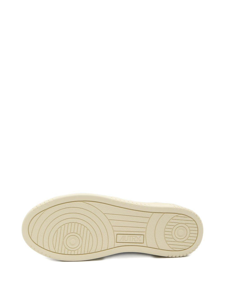 Sneakers Medalist in pelle bianco e beige 