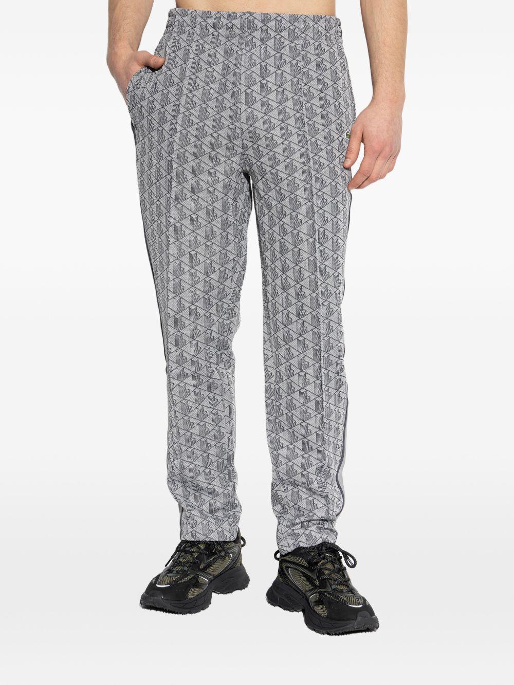 Pantaloni sportivi grigio jacquard 