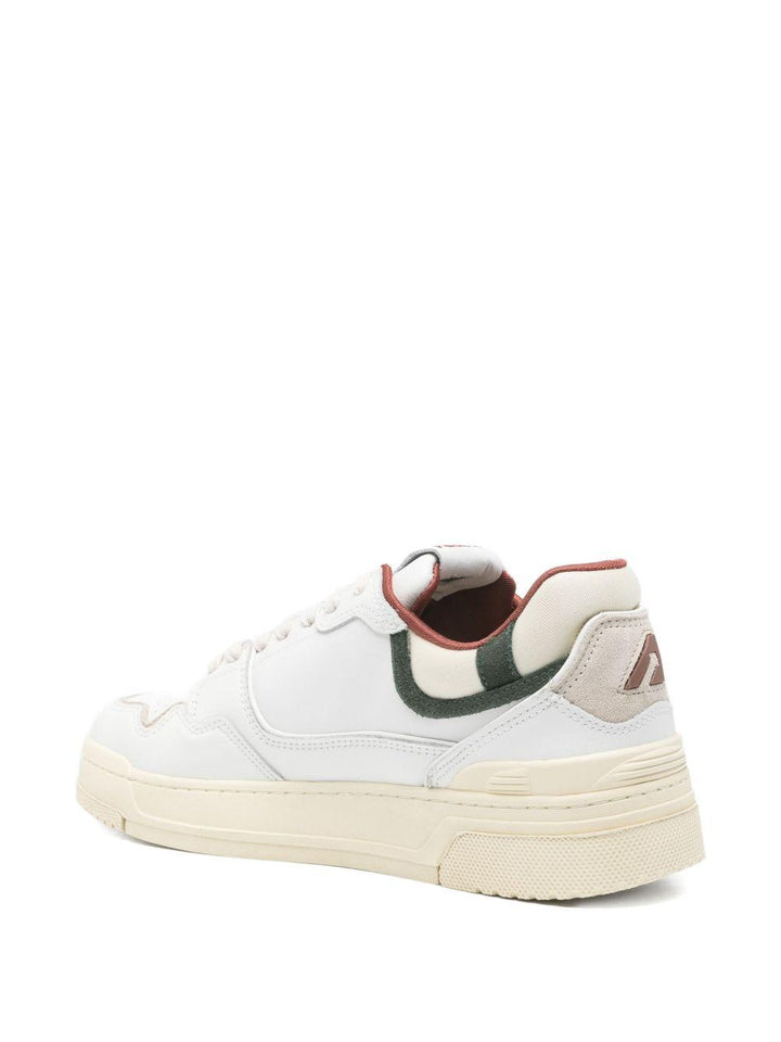 Sneakers bianche CLC in pelle con inserti 