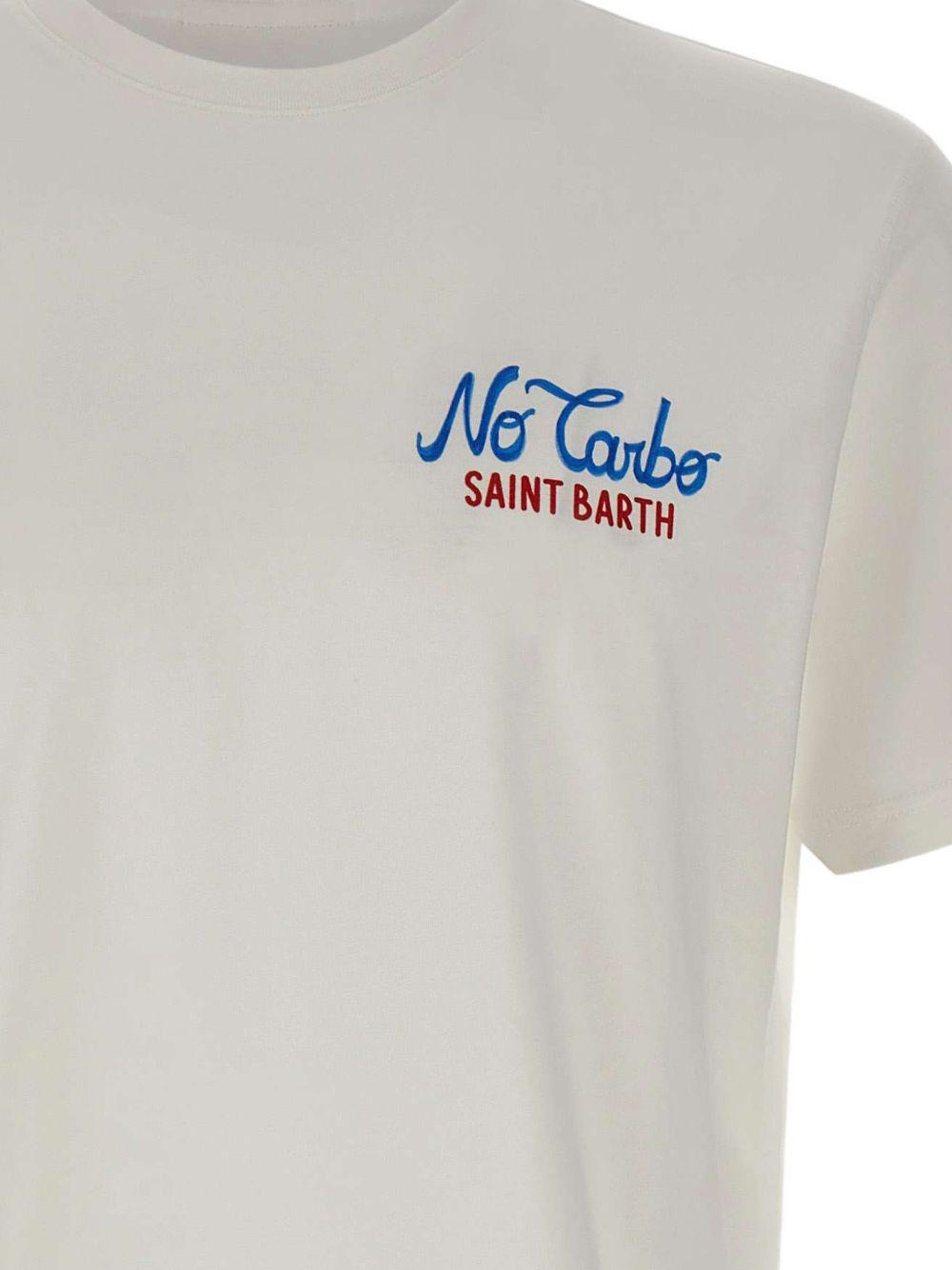 T-shirt bianca con stampa 