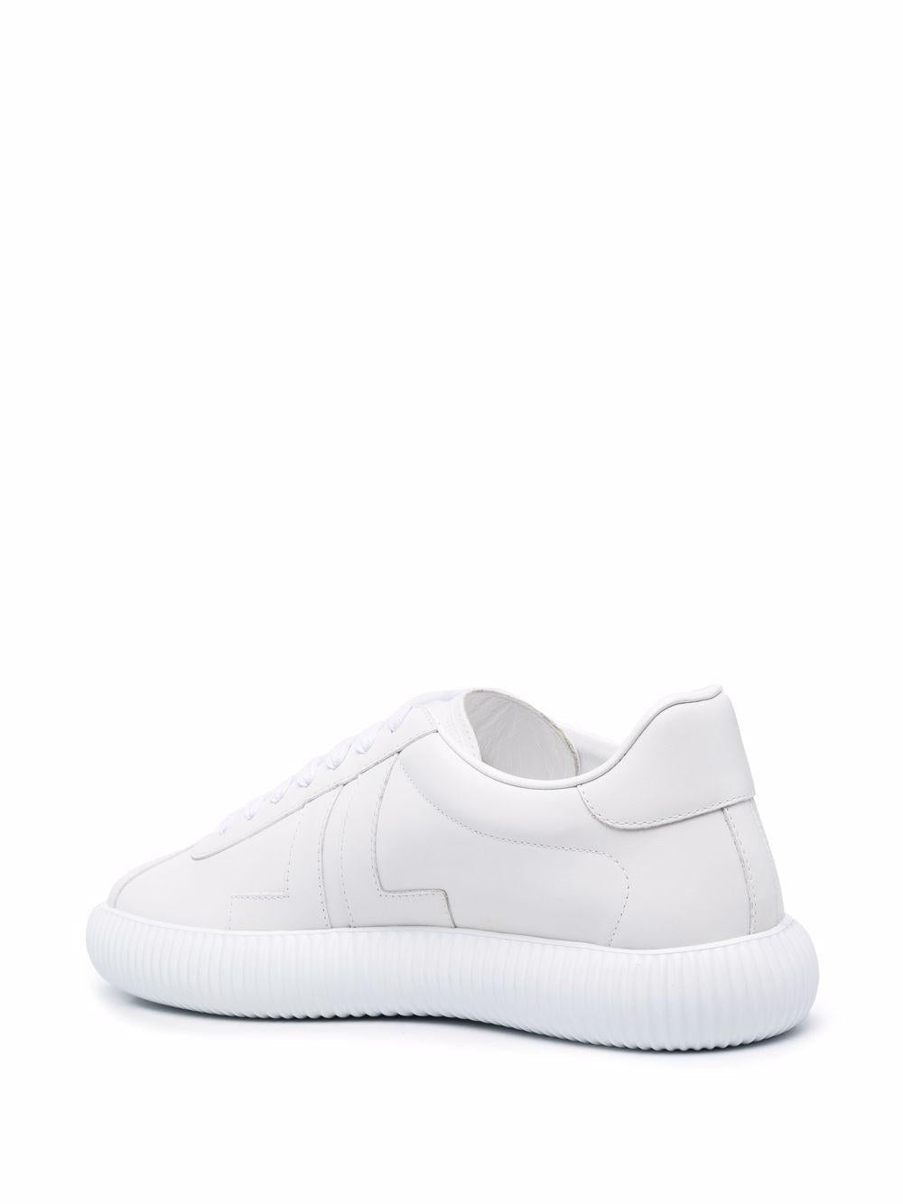 Sneaker Bianca Platform Rigata 