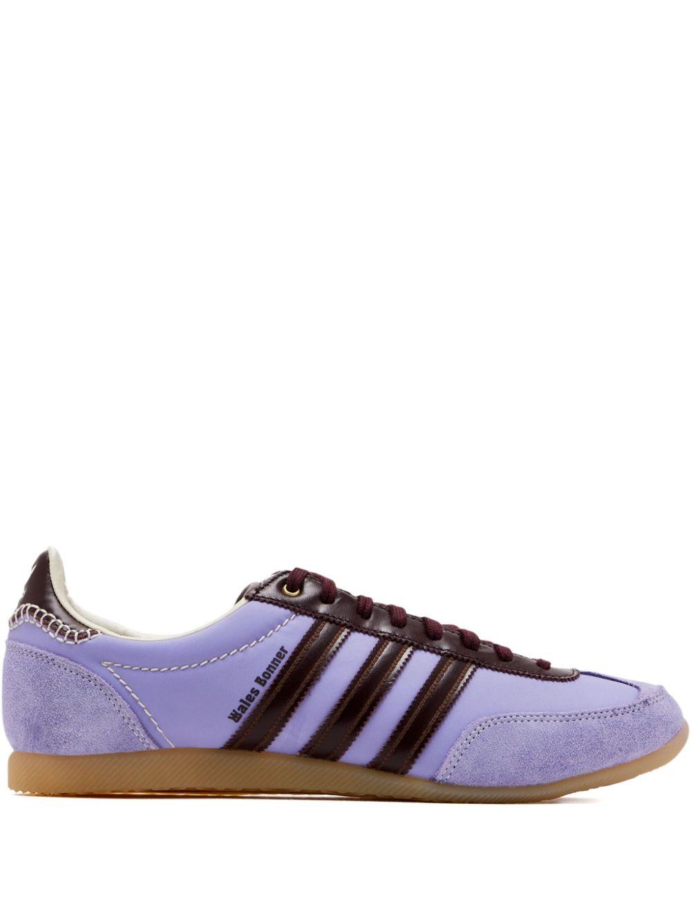 Sneakers in pelle e pelle scamosciata purple 