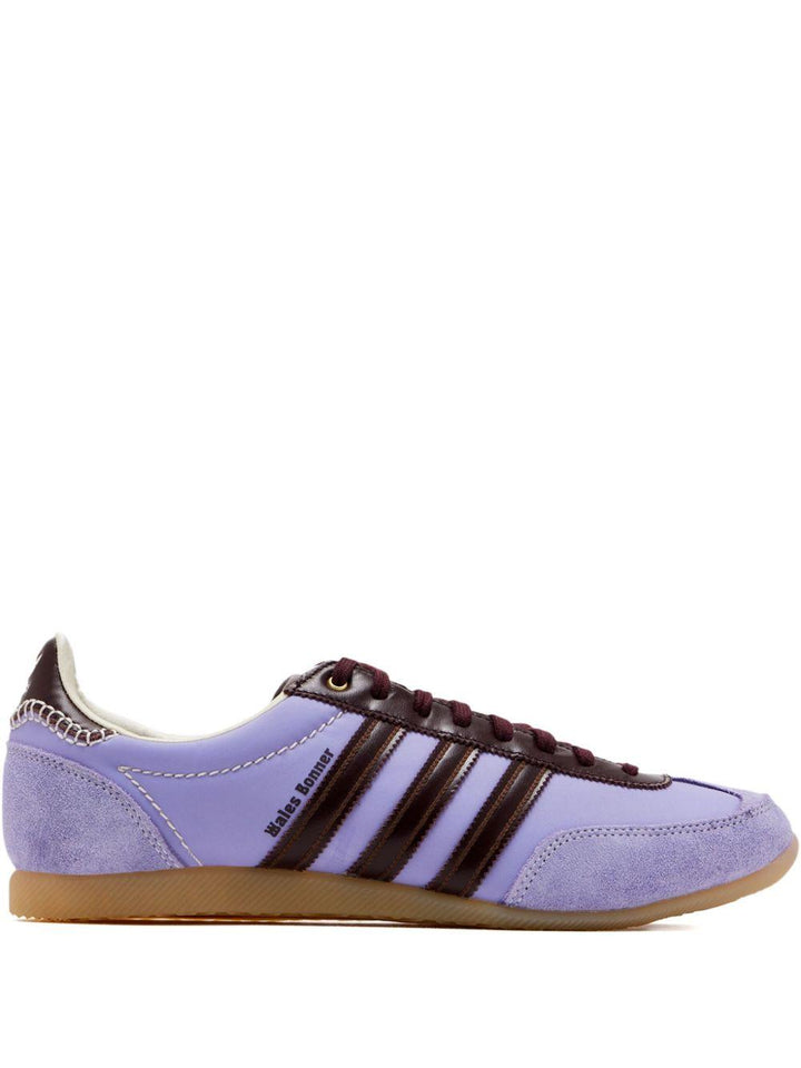 Sneakers in pelle e pelle scamosciata purple 