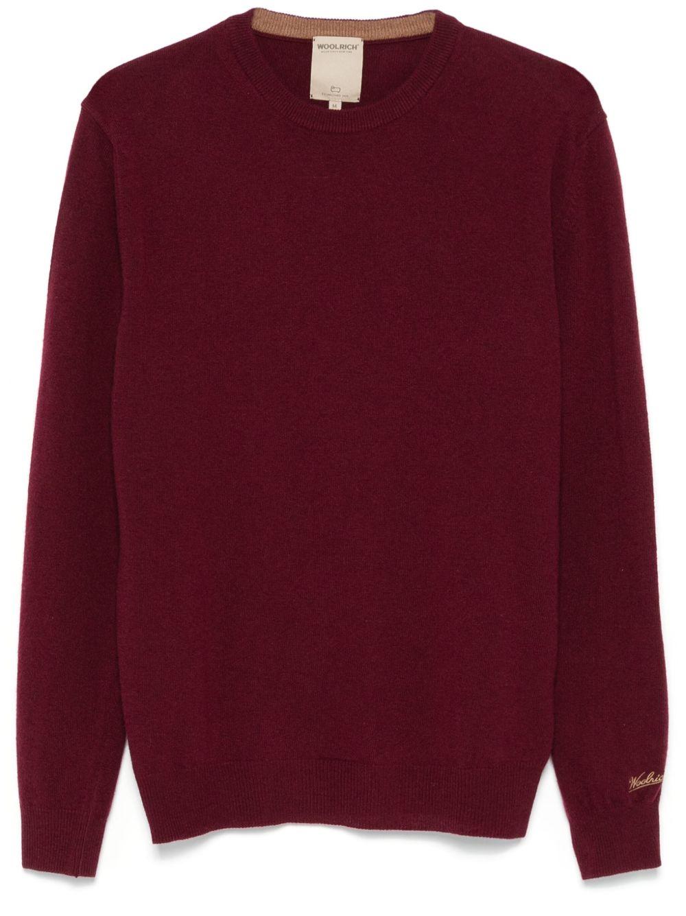 Maglione girocollo rosso 