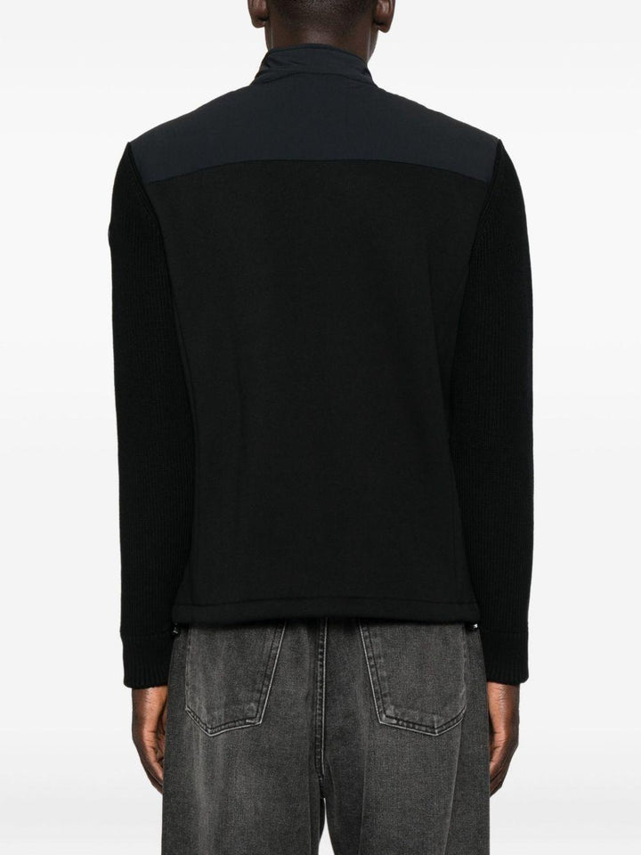 Giacca nera con zip 