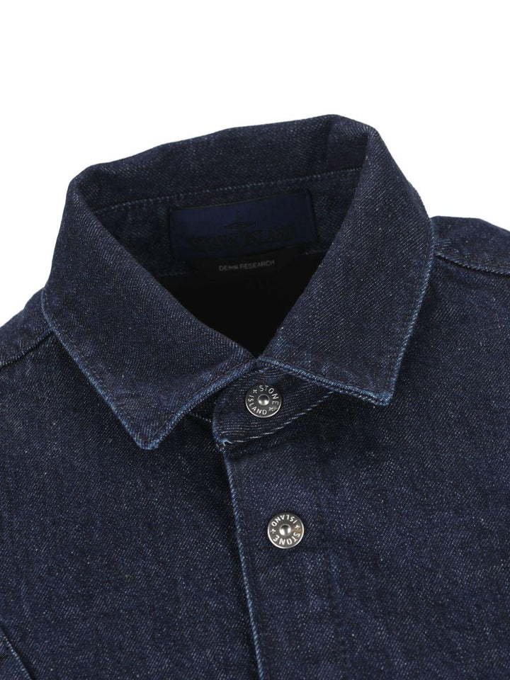 Overshirt  in denim blu 