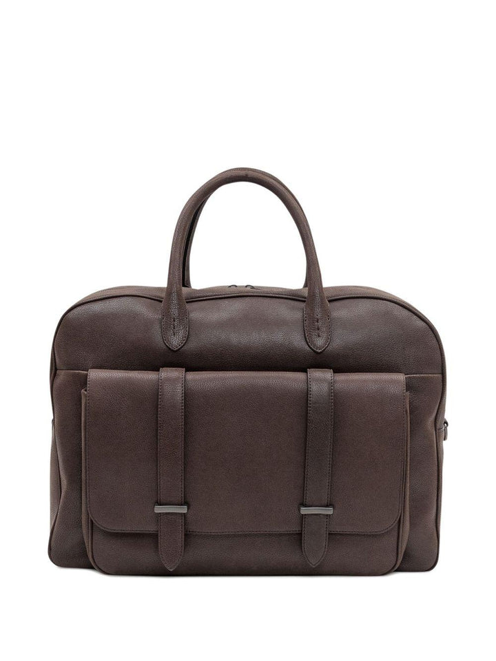 Borsa tote Jones marrone con battente 