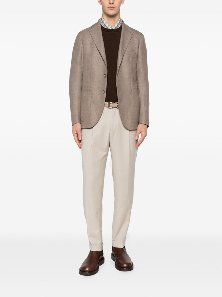 Pantaloni plissé beige 