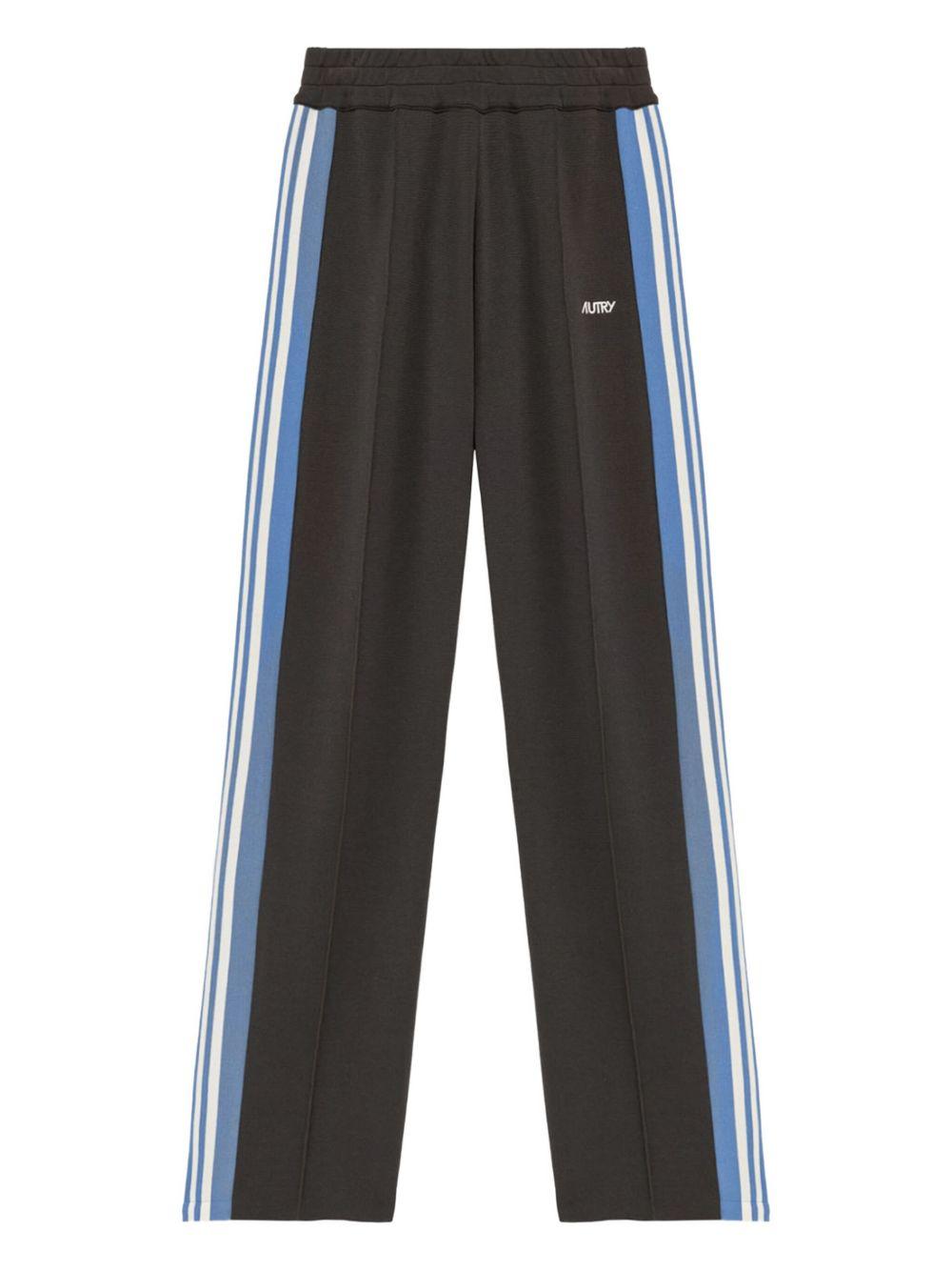 Pantaloni sportivi grigio con bande 