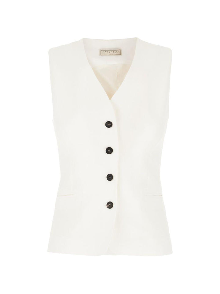 Gilet con bottoni 