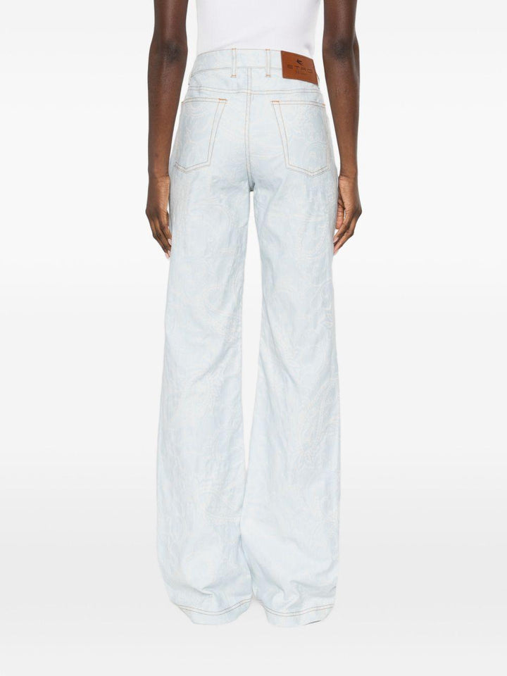 Denim con stampa peaisley 