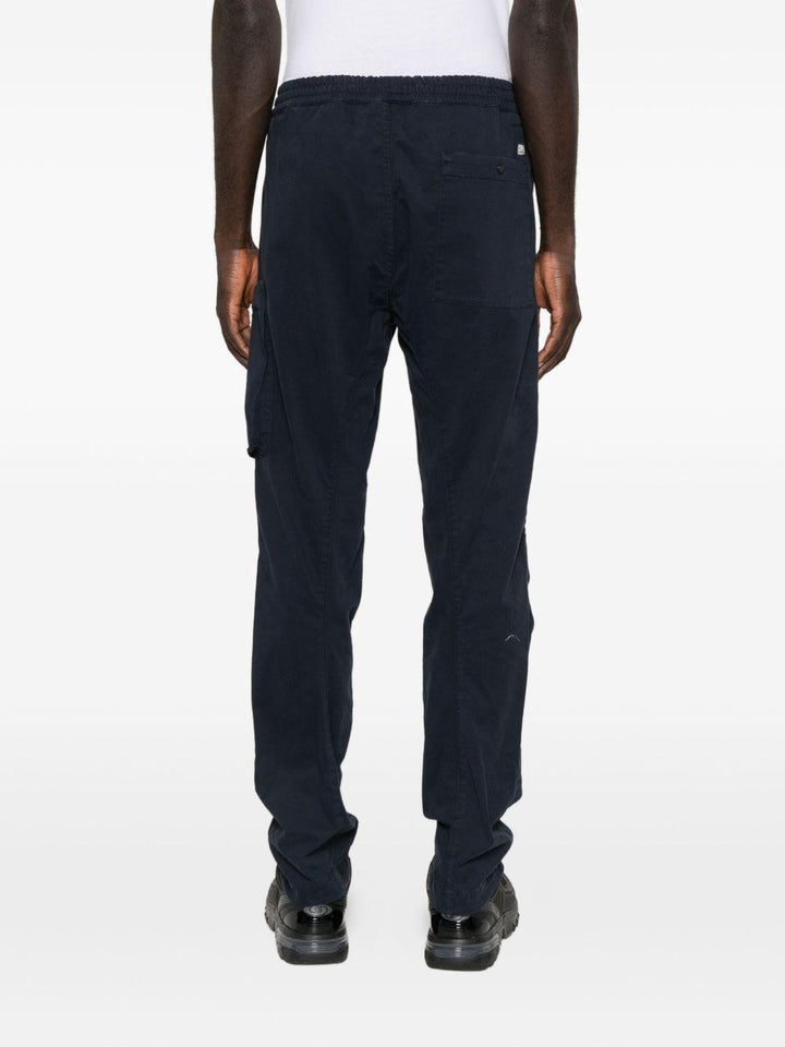 Cargo blu con tasca e lente 