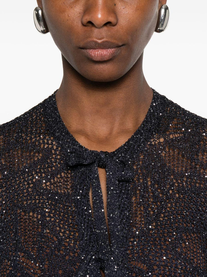 Cardigan con paillettes 