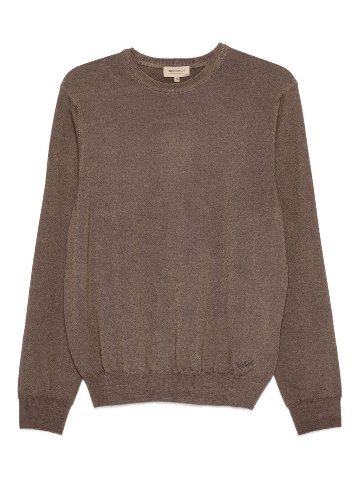 Maglione marrone girocollo 