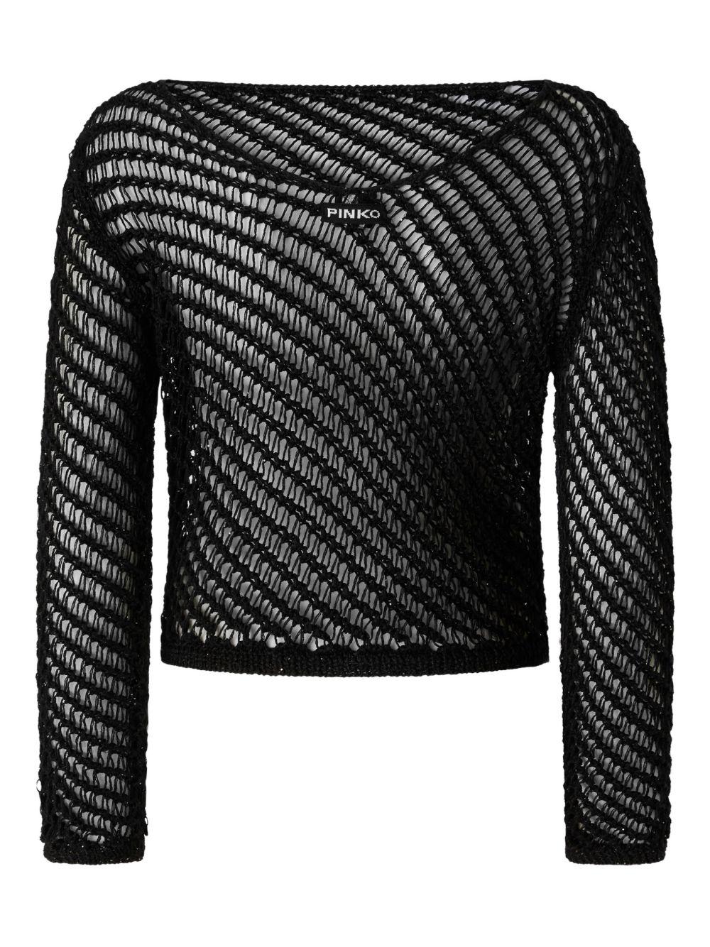 Maglia con trasparenze 