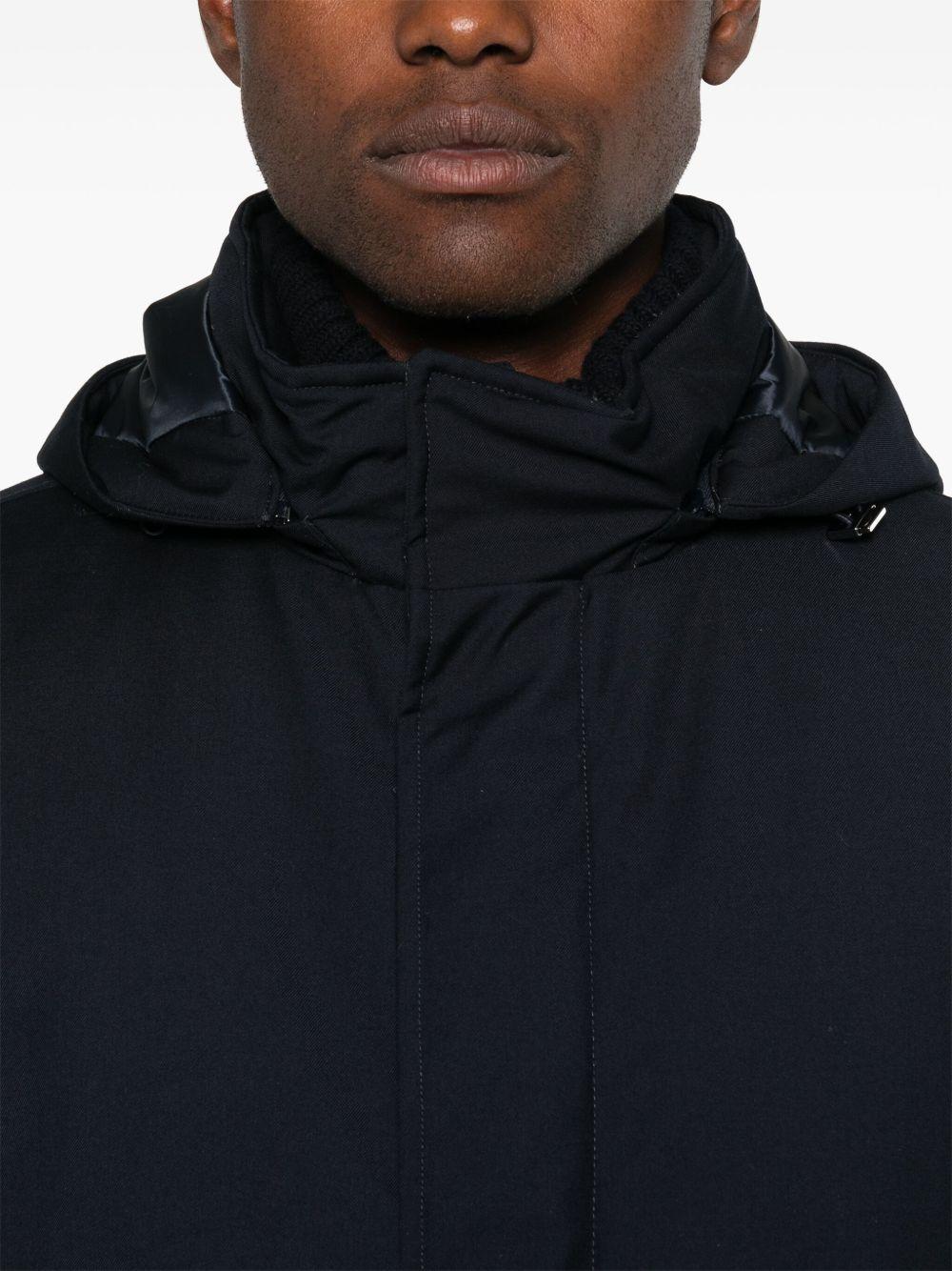 Cappotto imbottito blu navy 