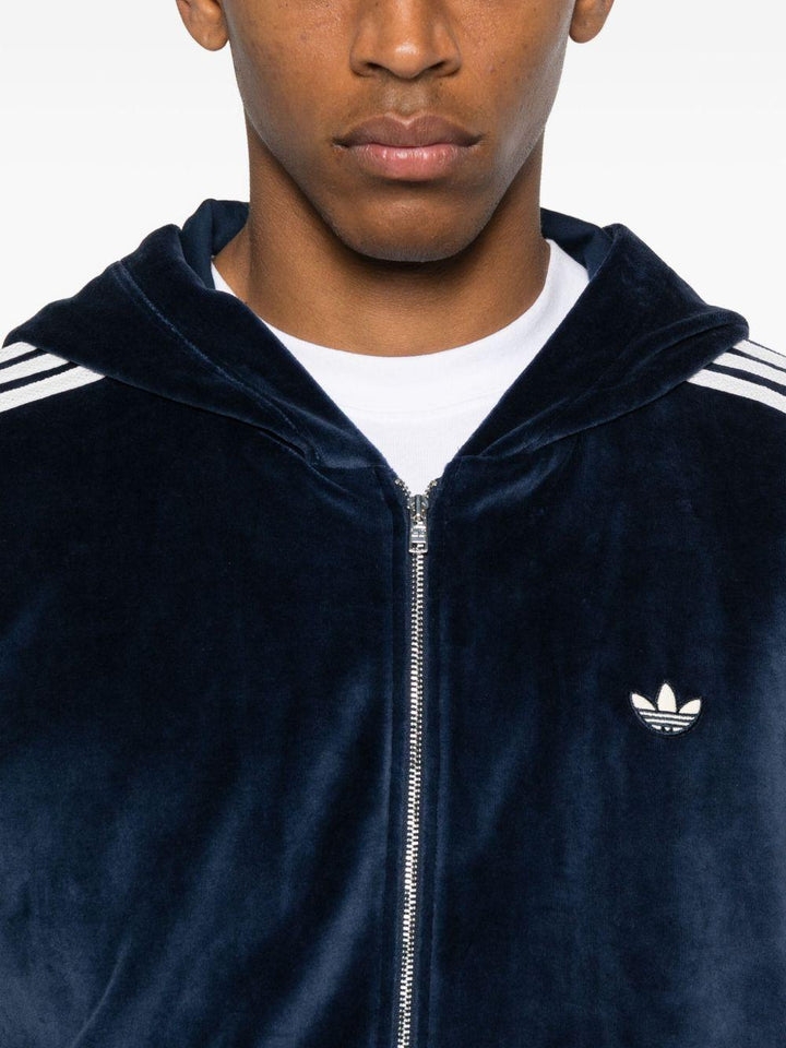 Felpa blu navy con zip 