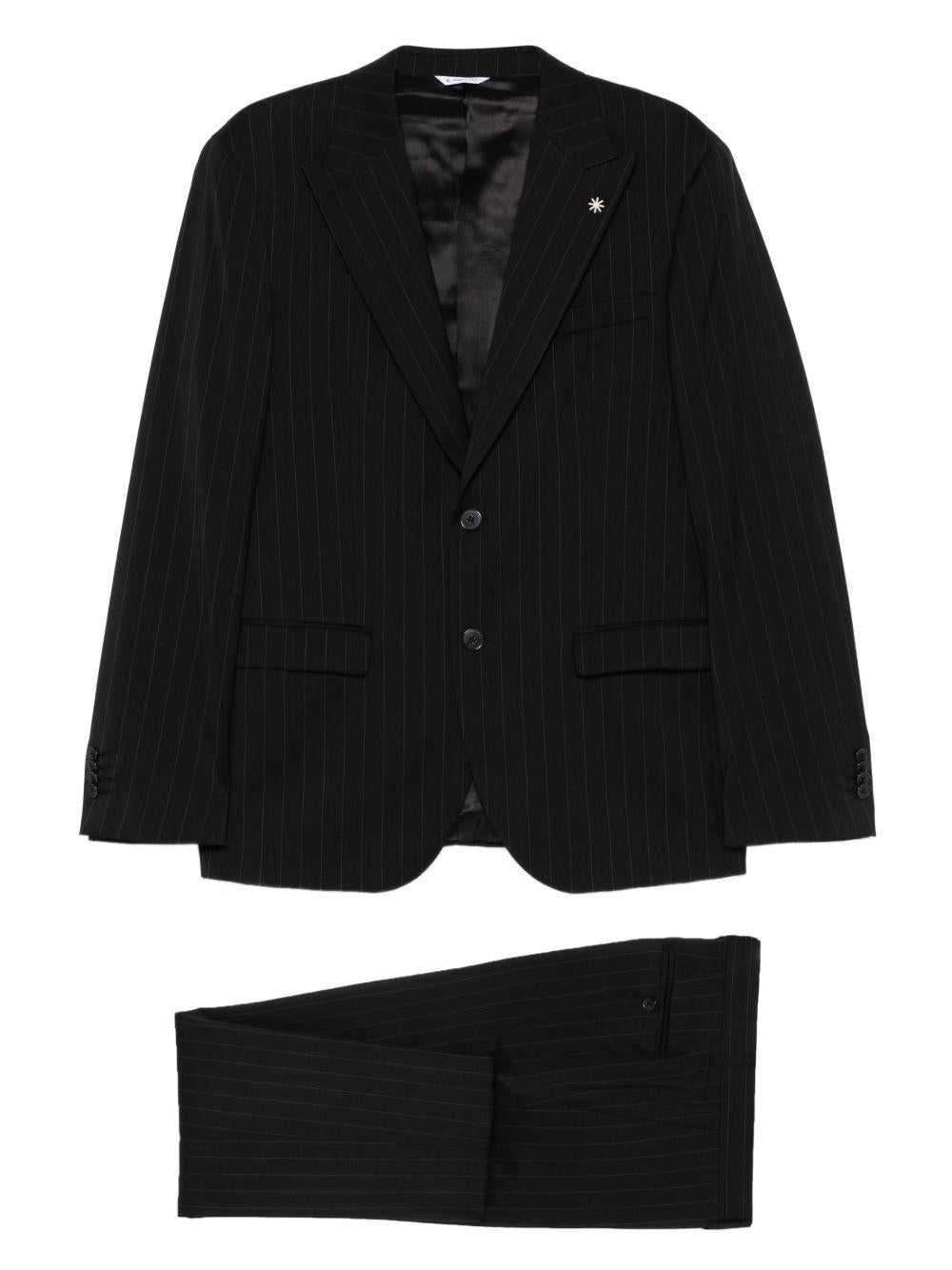 Completo gessato nero 