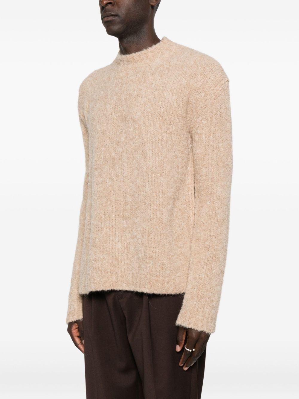 Maglione girocollo beige 