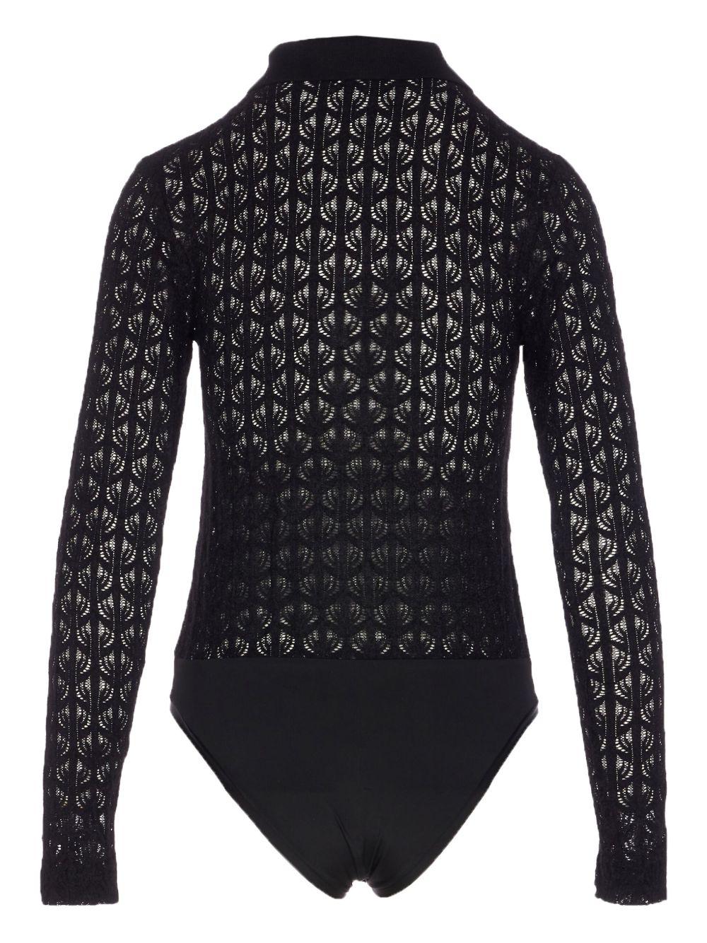 Body in maglia traforata 