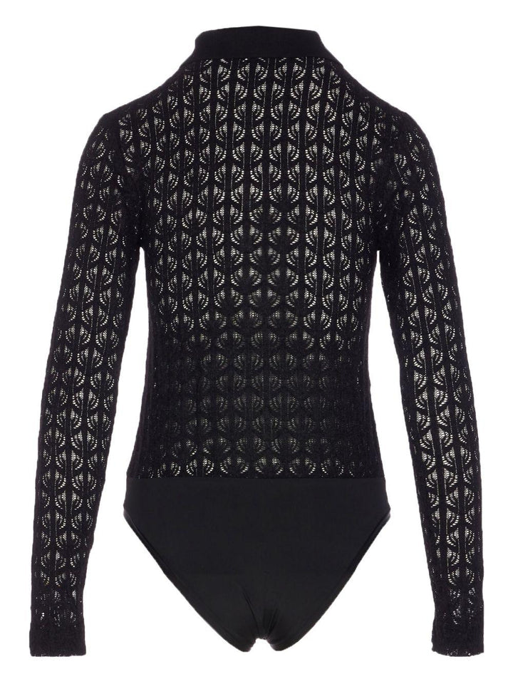 Body in maglia traforata 