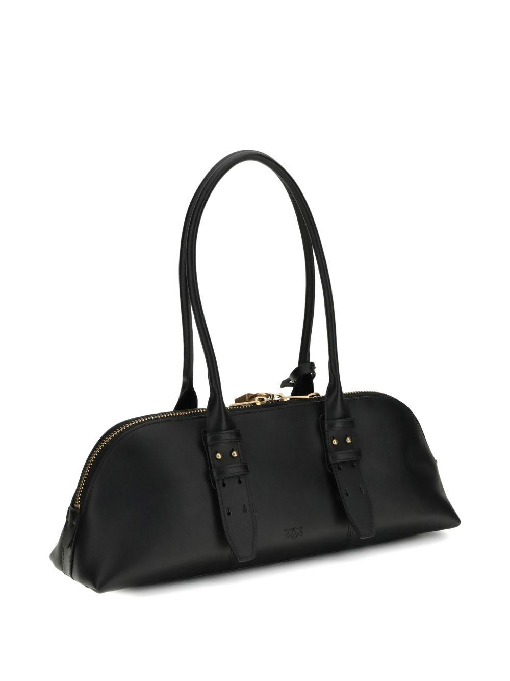 Borsa a spalla Padlock in pelle 