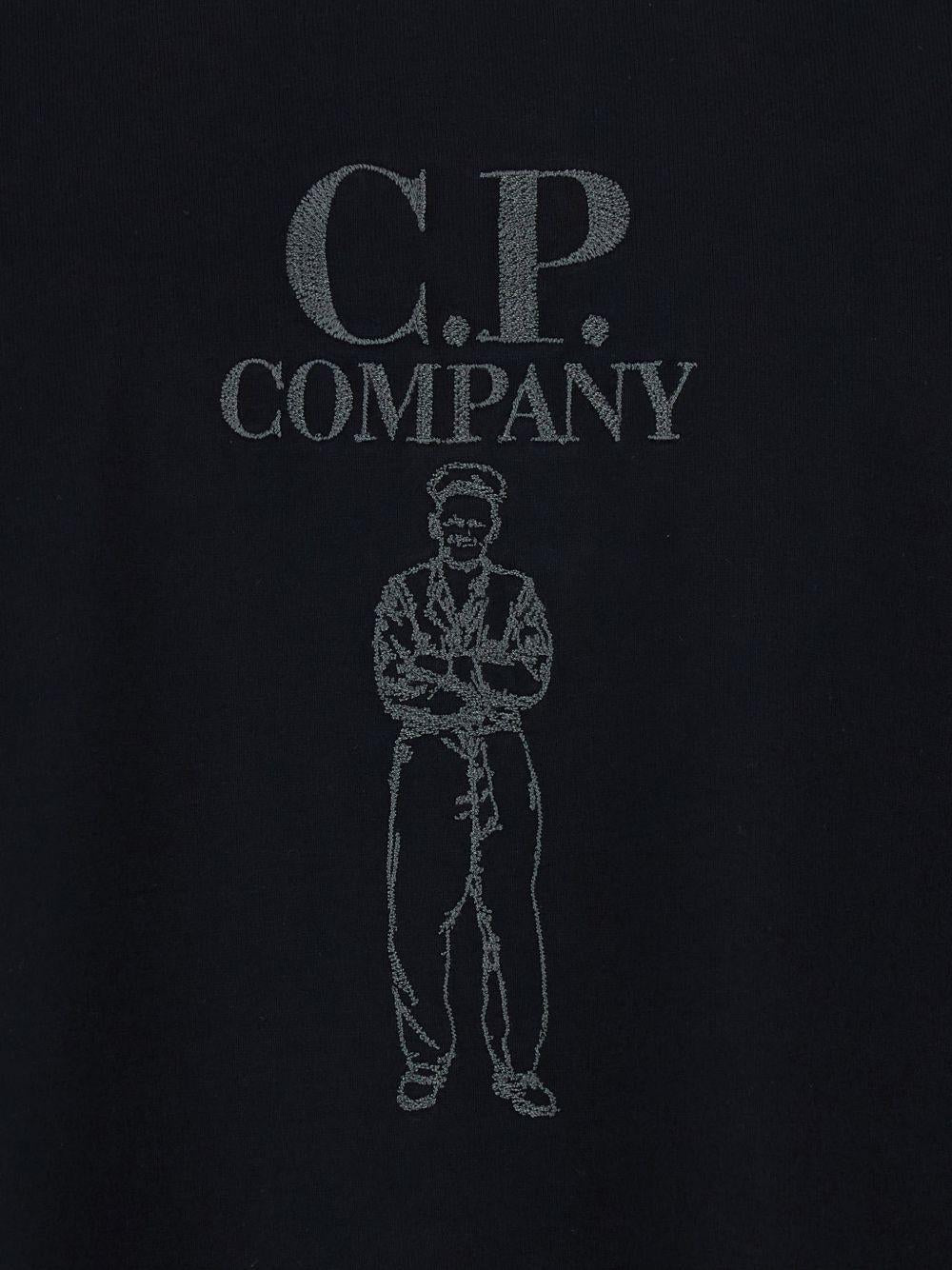 T-shirt con logo nera