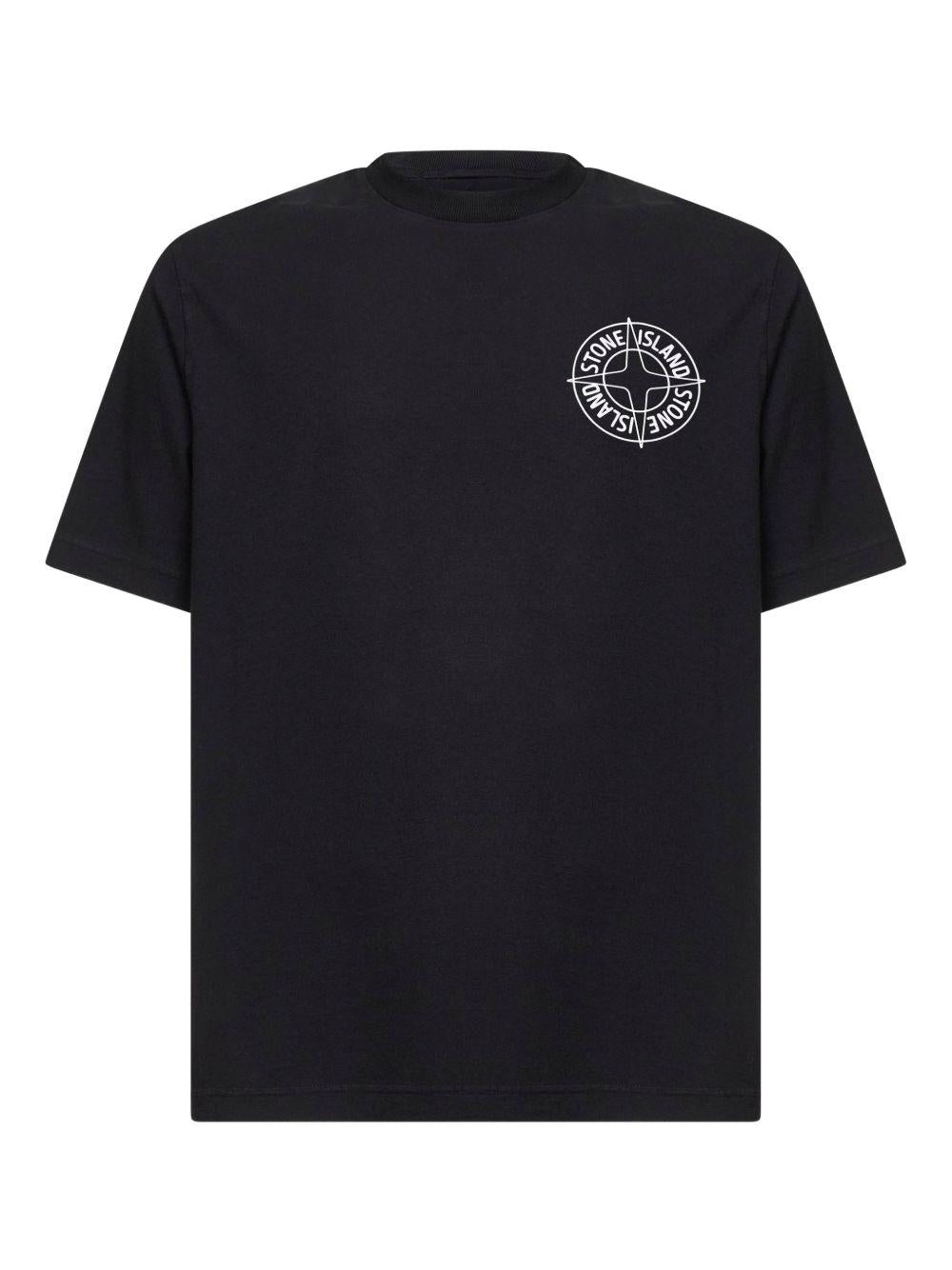 T-shirt nero con logo 