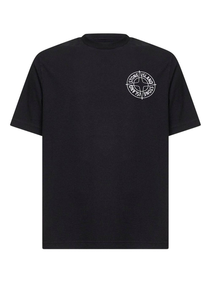 T-shirt nero con logo 