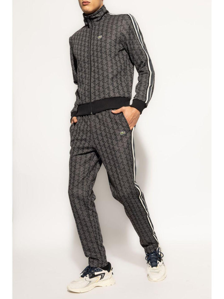 Pantaloni sportivi neri Paris con monogramma 