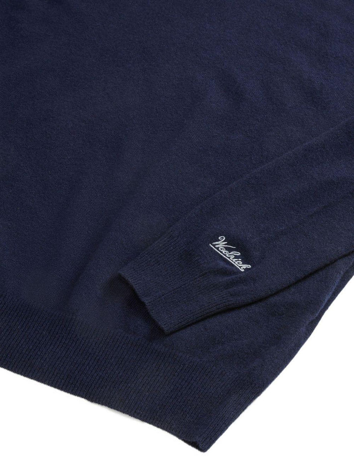 Maglione a collo alto blu 