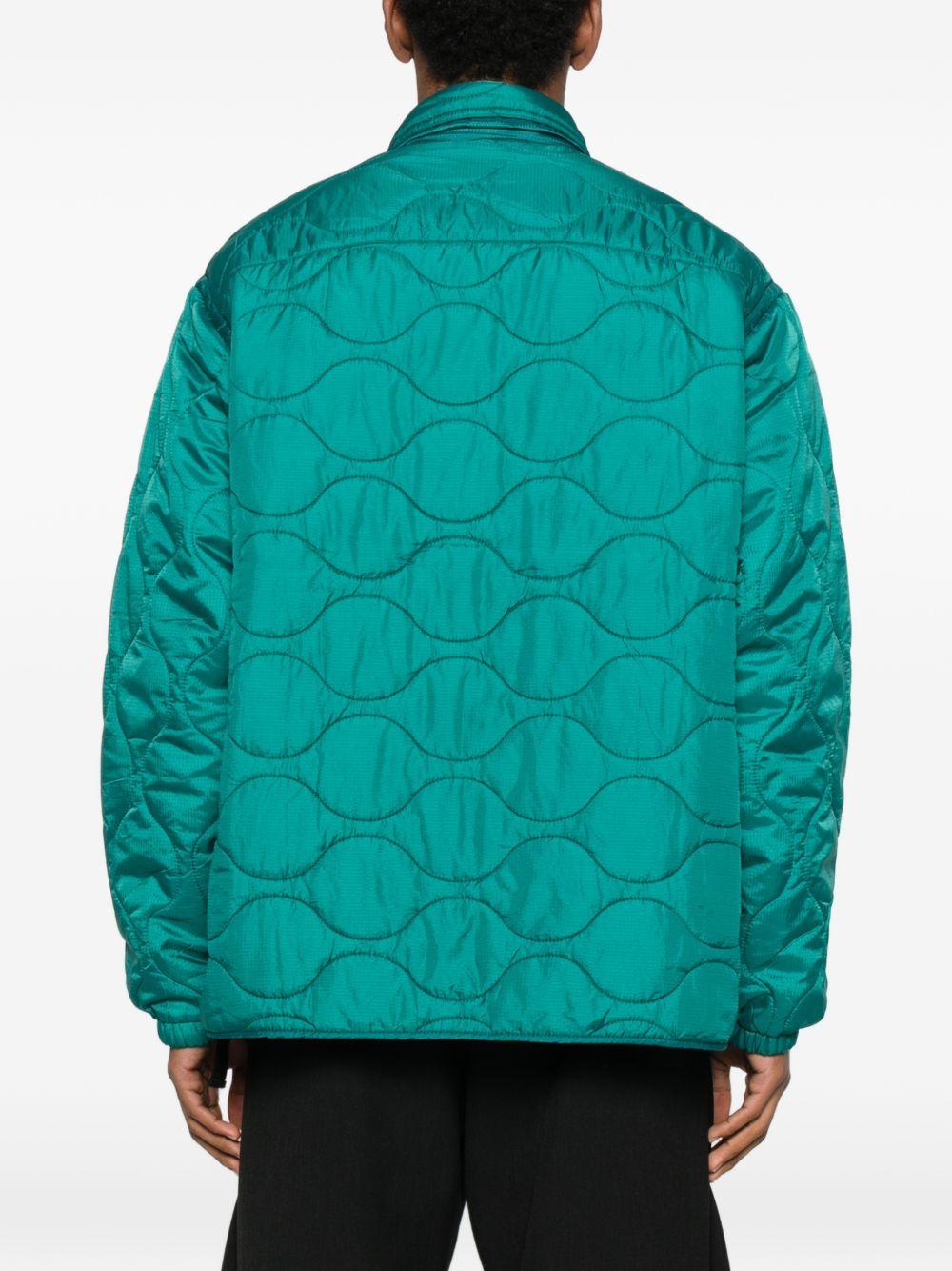 Giacca con zip verde 