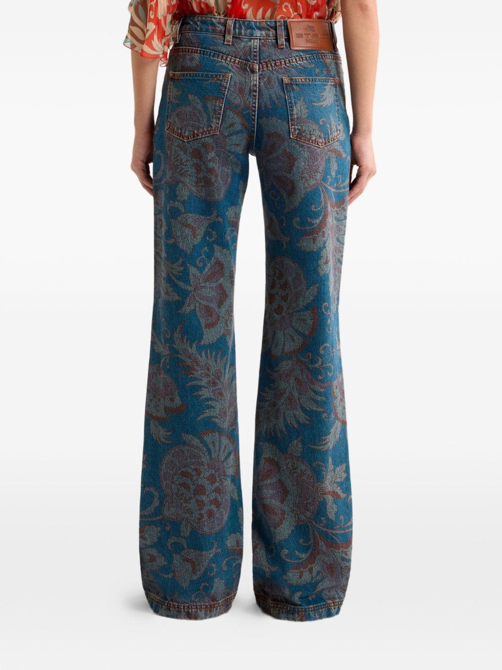 Jeans a fiori 