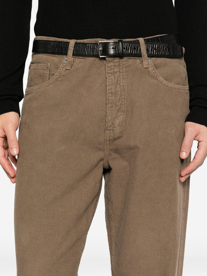 Pantaloni marrone a coste 