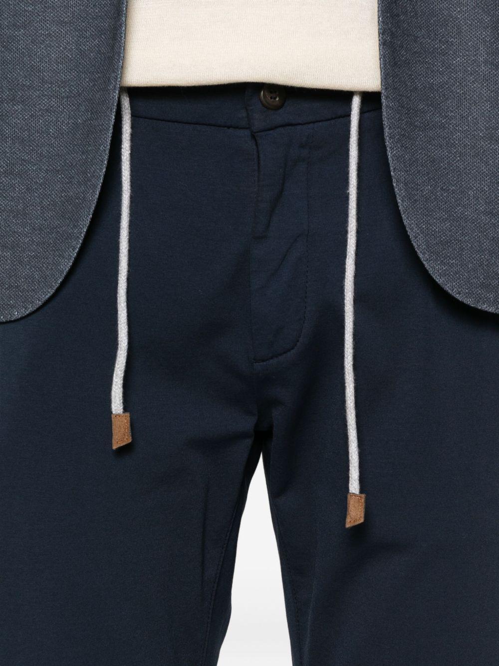 Pantaloni con coulisse blu 