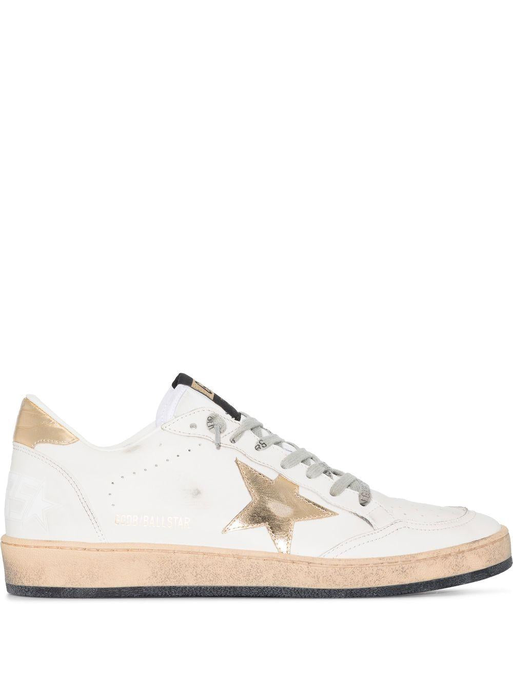 Sneakers con dettaglio oro 