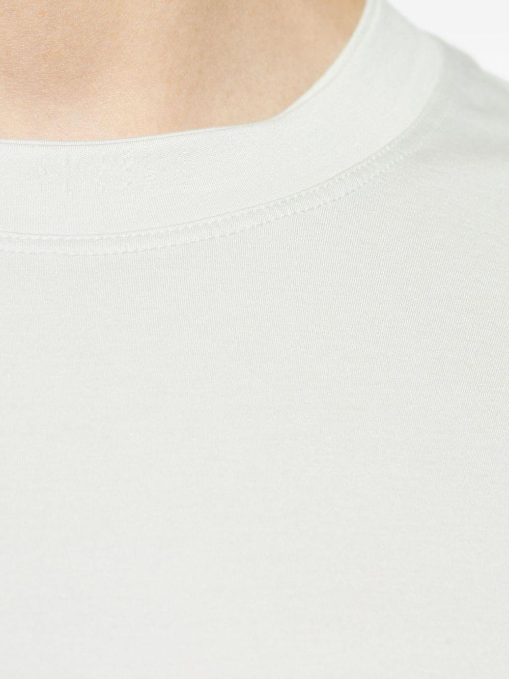 T-shirt girocollo a maniche corte bianco 