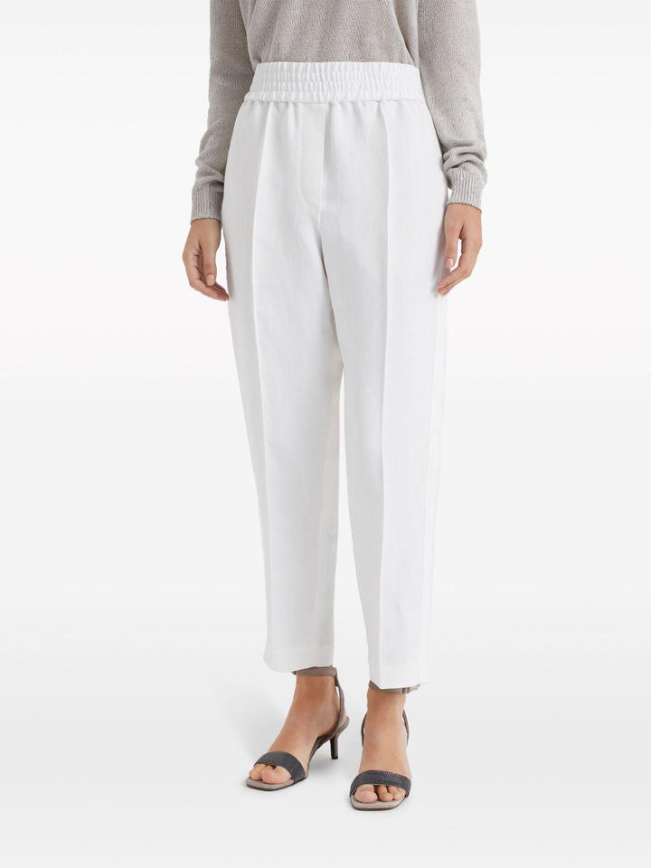 Pantaloni con elastico in vita 