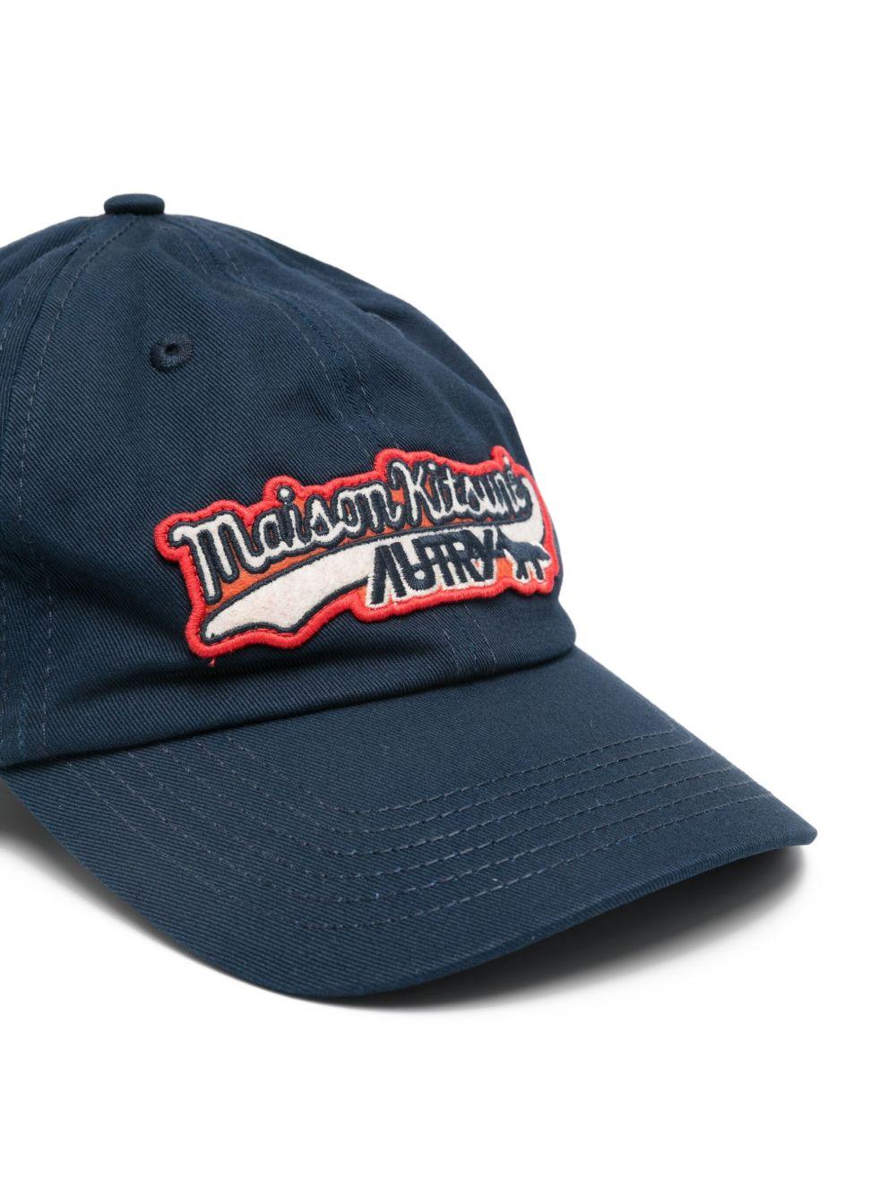 Cappello da baseball blu navy con logo 