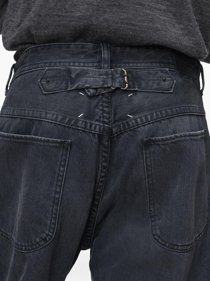 Jeans crop grigio scuro 