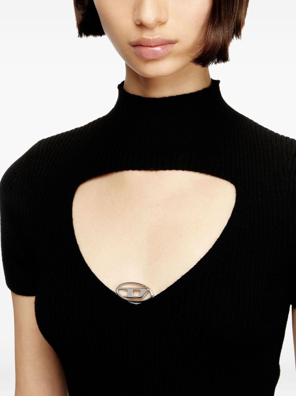 T-shirt M-Olive con dettaglio cut-out 