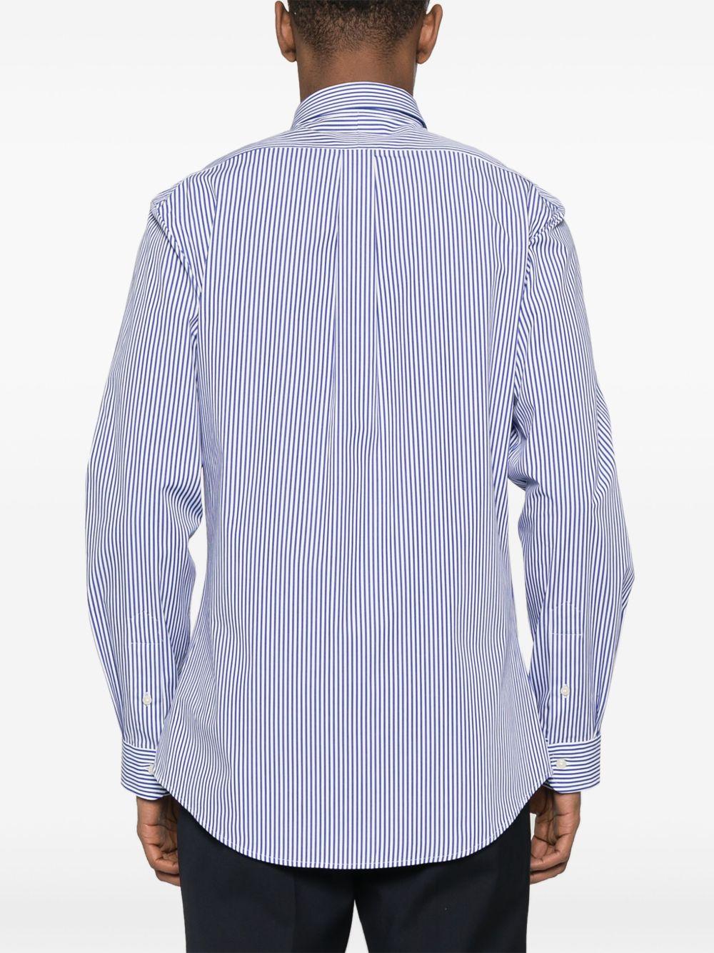Camicia blu e bianca bottondown a righe 