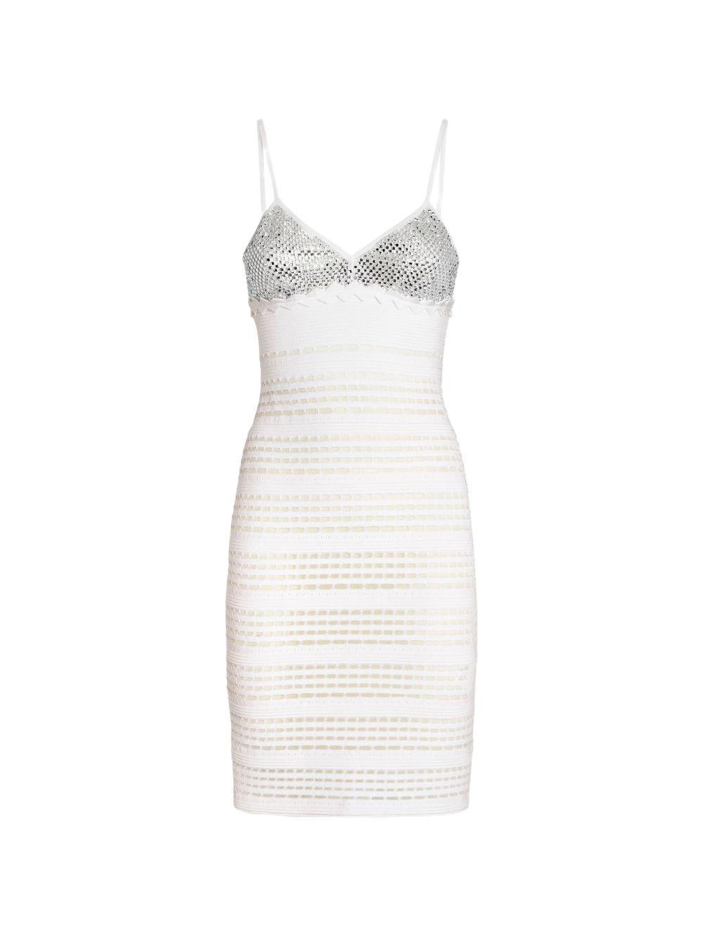 Abito corto con strass 