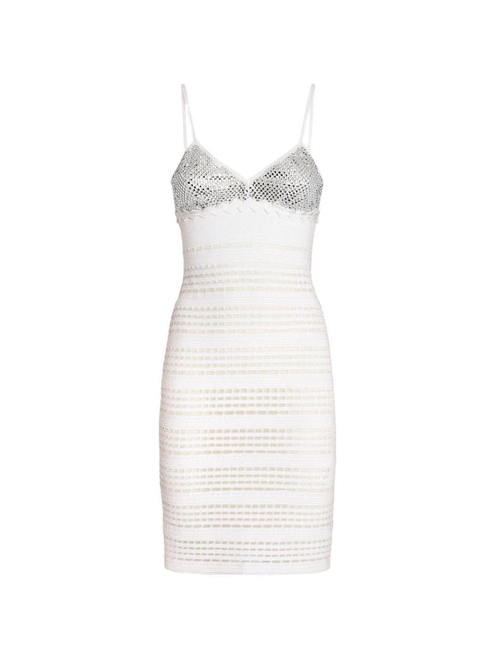 Abito corto con strass 