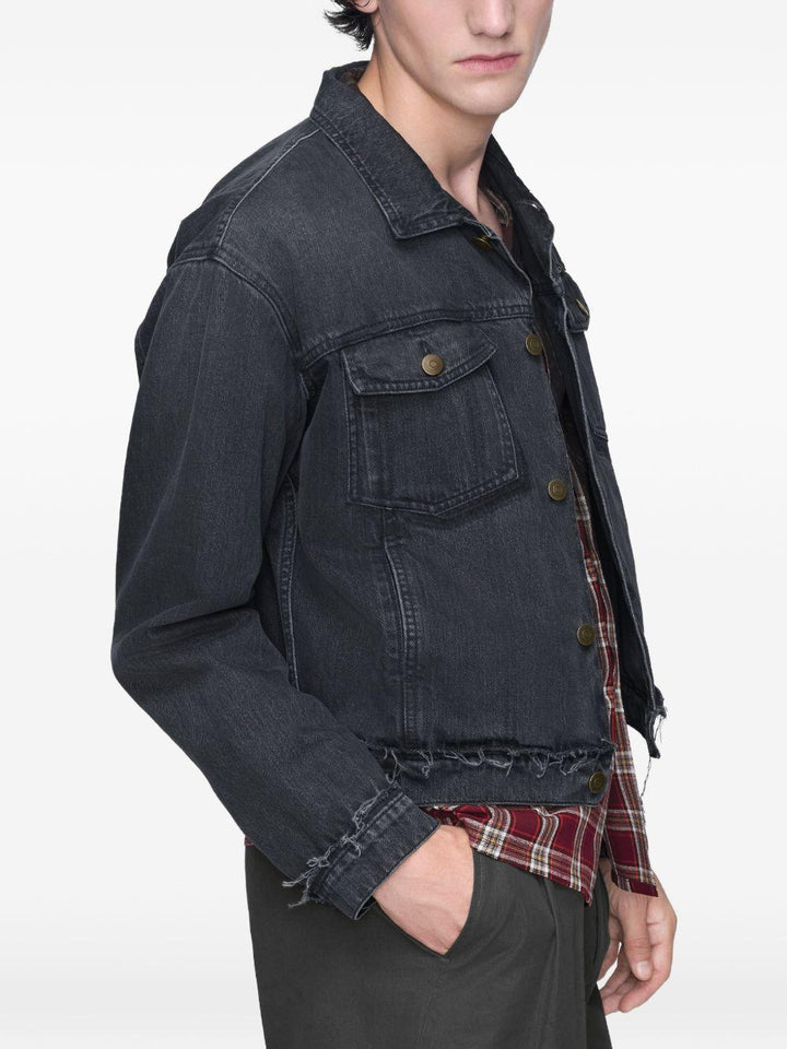 Giacca in denim grigio 