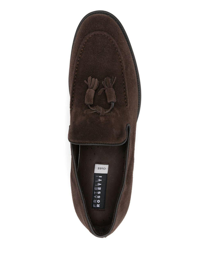 Mocassino marrone in pelle 