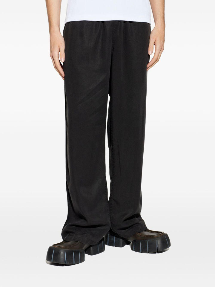 Pantaloni con vita elasticizzata nero 